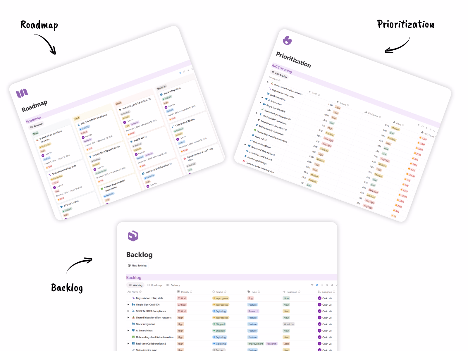 Projects, OKRs, CRM and Finance Connected Modules