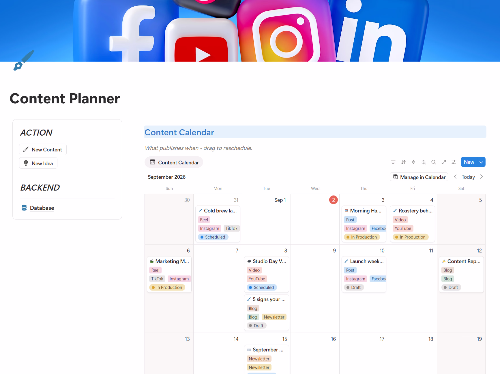 Content Planner Mini