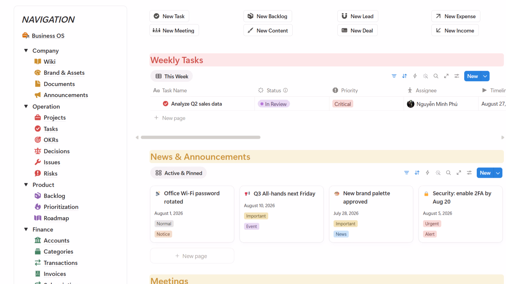 Business TailorFlow preview