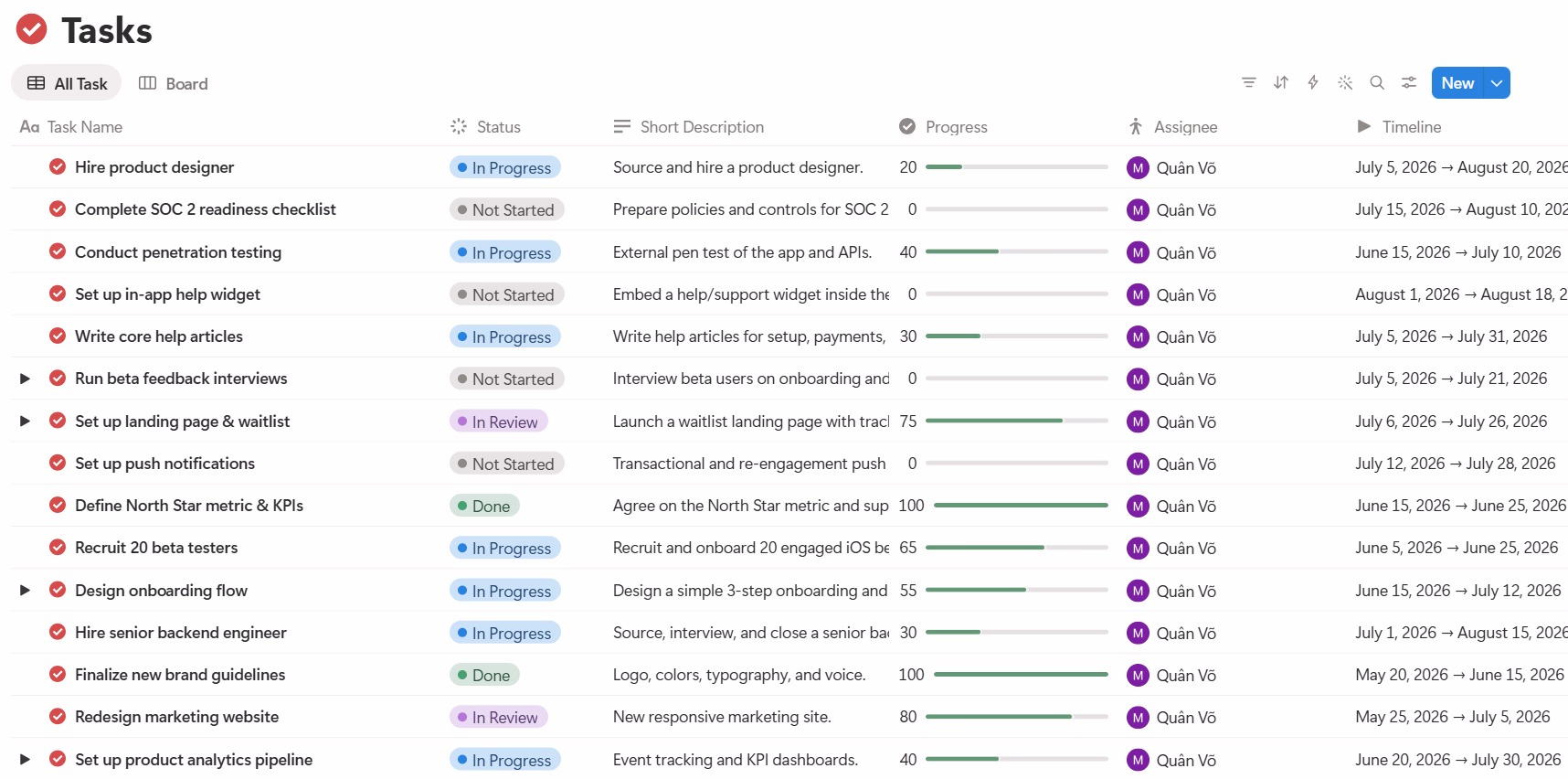 Linked Database TailorFlow preview