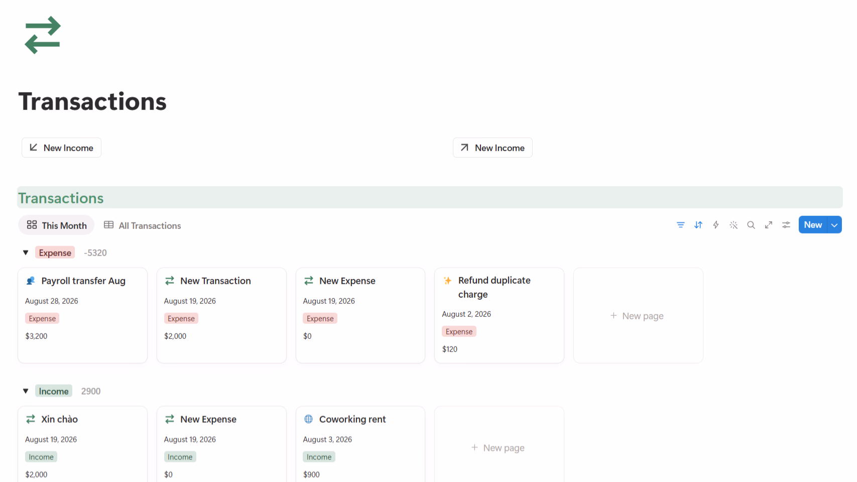 Finance TailorFlow preview