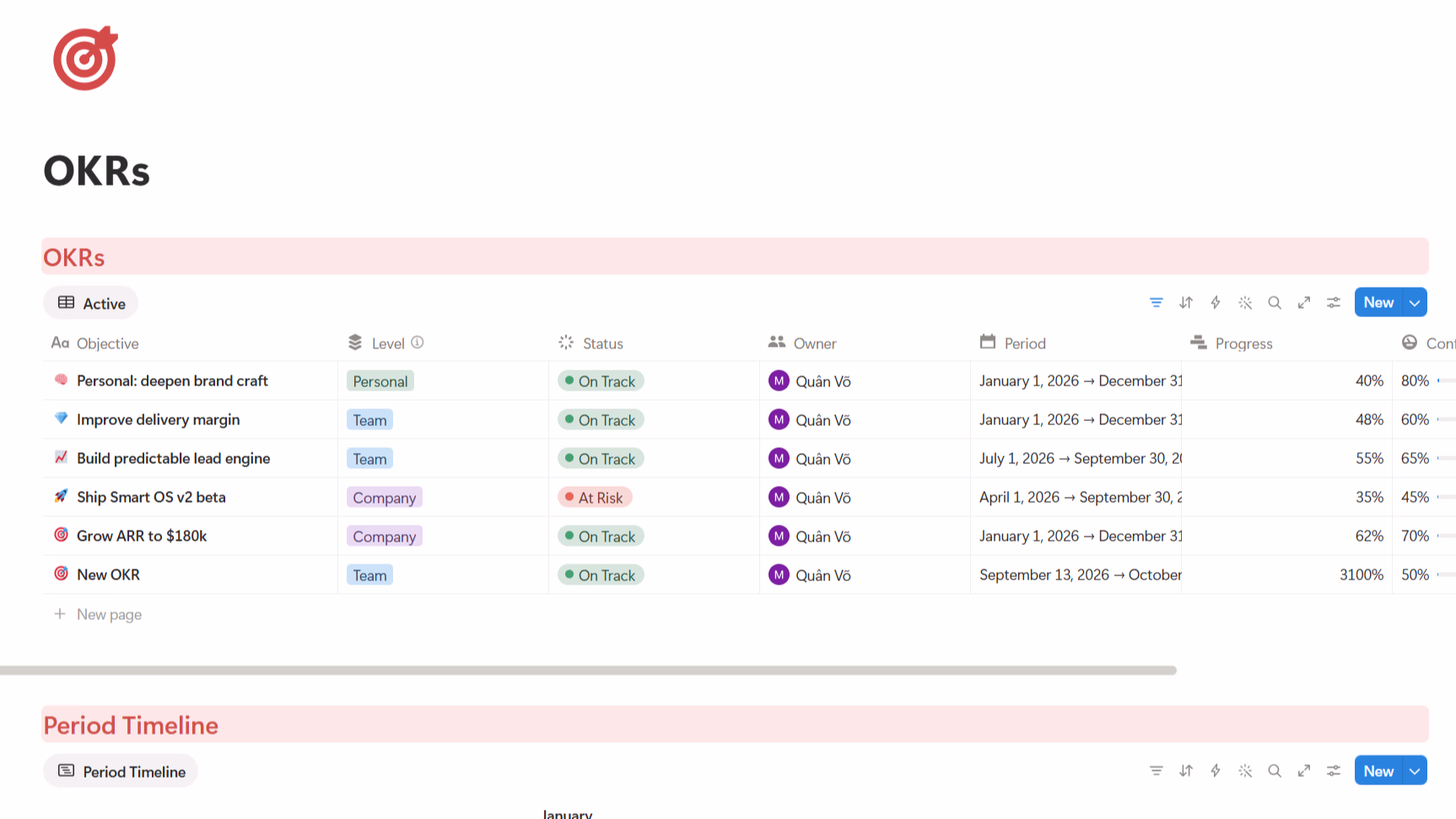 Goals TailorFlow preview