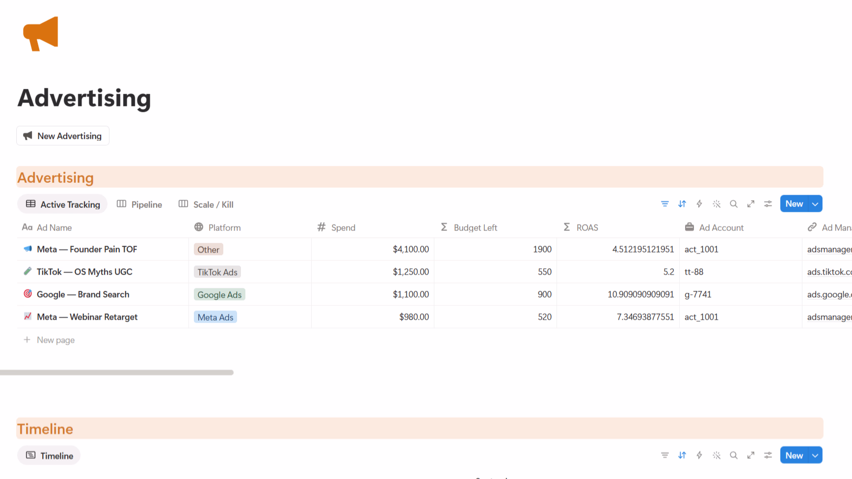 Marketing TailorFlow preview