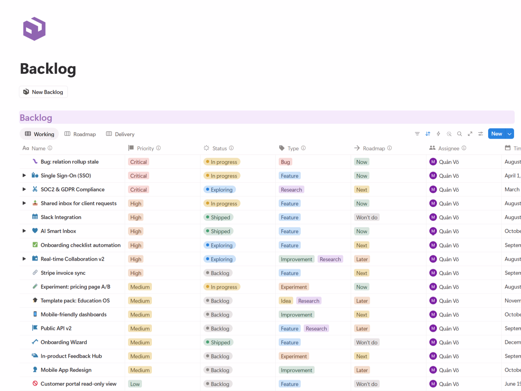 Backlog - Business OS