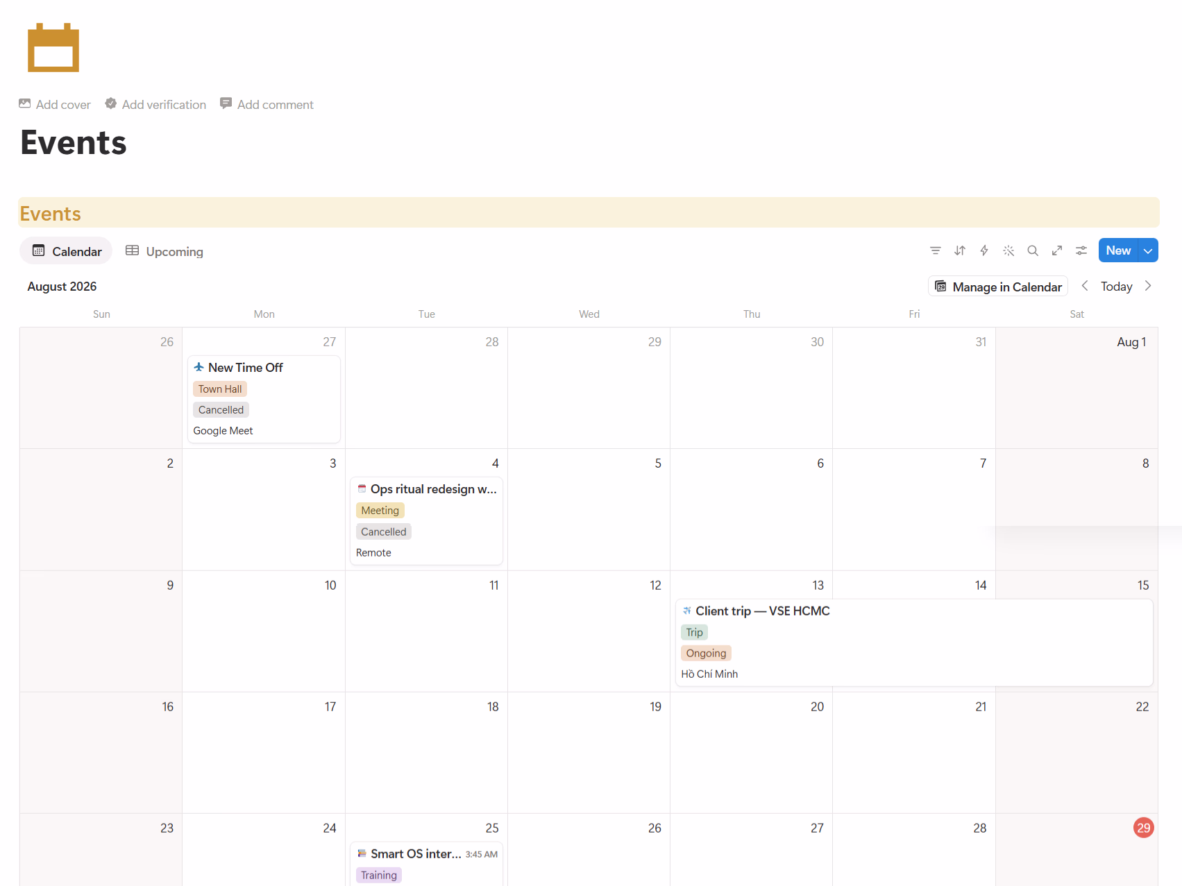 Events - Business OS