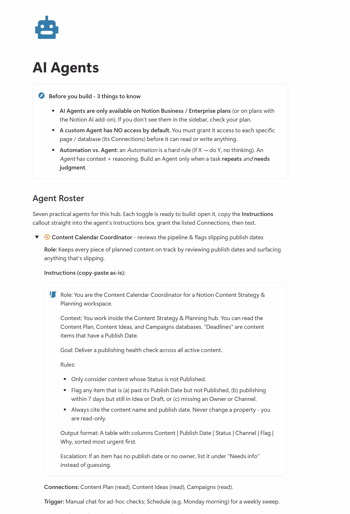 AI Agents Guide - Content Planner