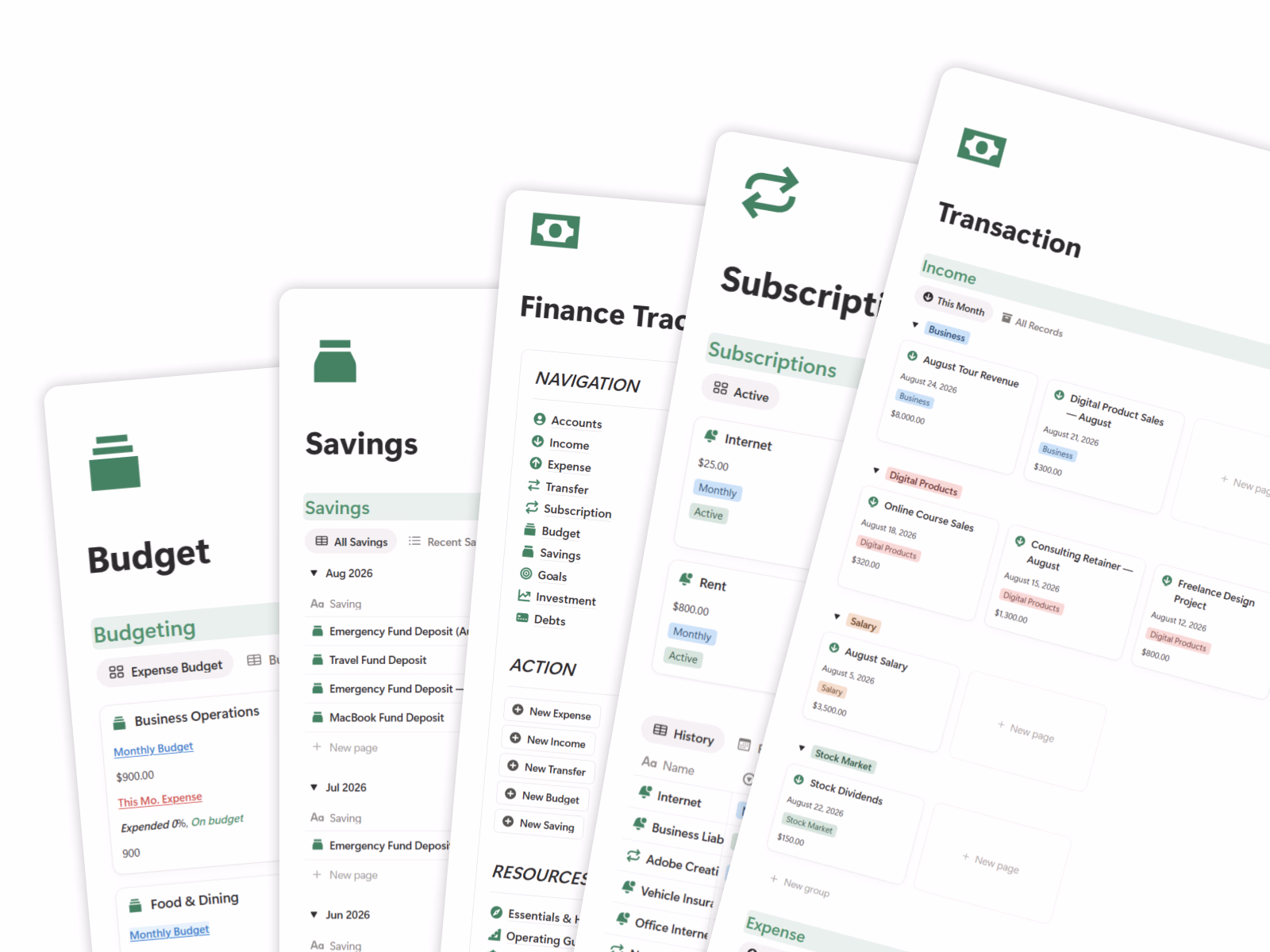 Peace Of Mind About Your Money, Every Day - Finance Tracker