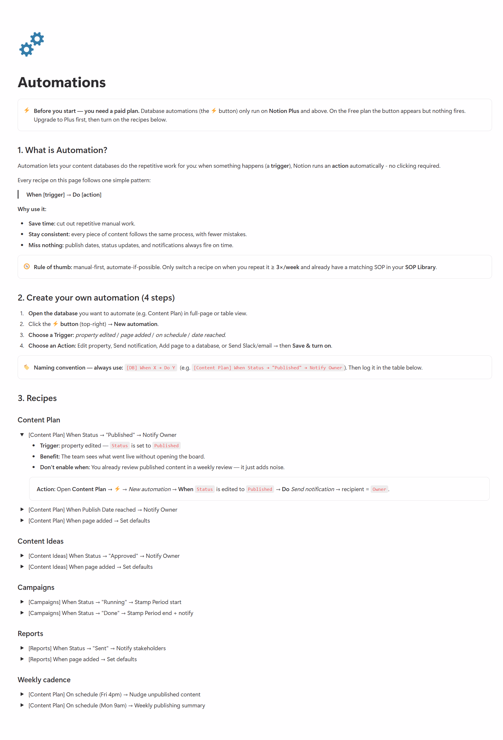 Automations Guide