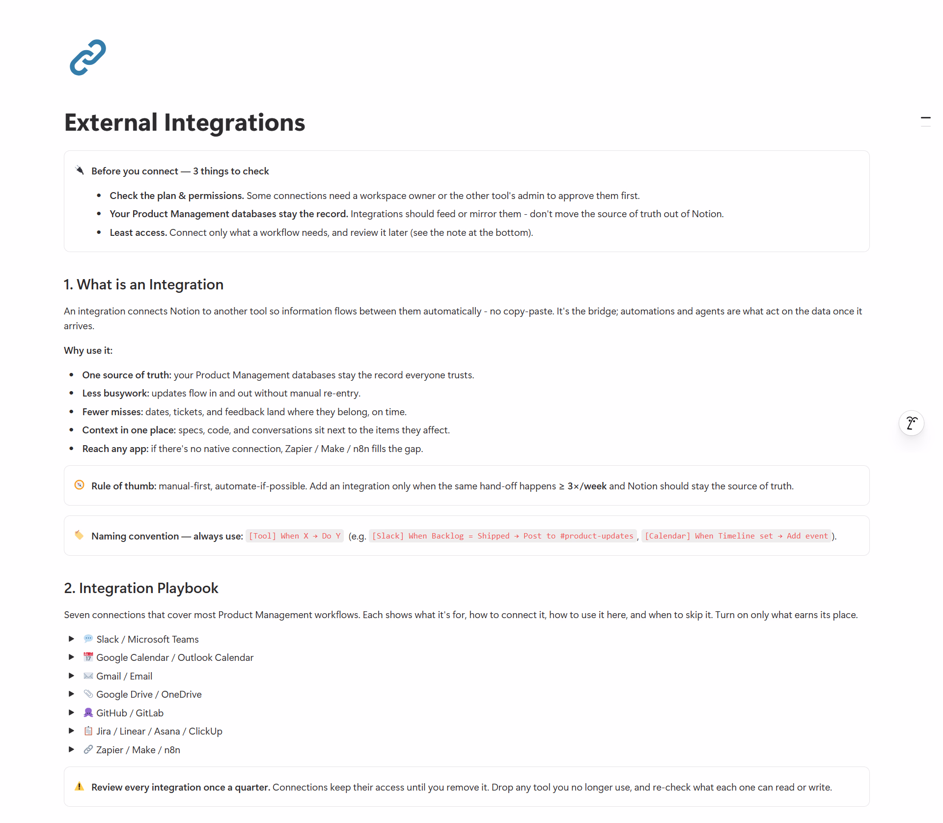 Integrations Guide